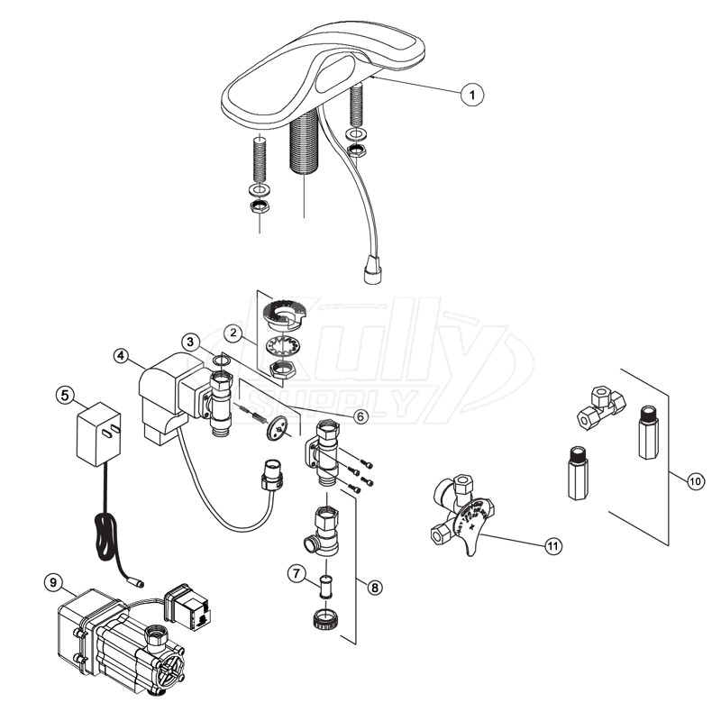 Zurn Z6917 AquaSense Faucet Parts Breakdown | ZurnProducts.com