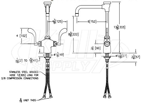 Zurn Z826U4-XL AquaSpec Double Laboratory Faucet | ZurnProducts.com