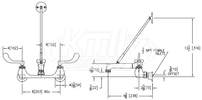 Zurn Z842M4-XL AquaSpec Service Sink Faucet | ZurnProducts.com
