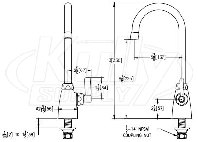 Zurn Z825B1-XL AquaSpec Single Laboratory Faucet | ZurnProducts.com