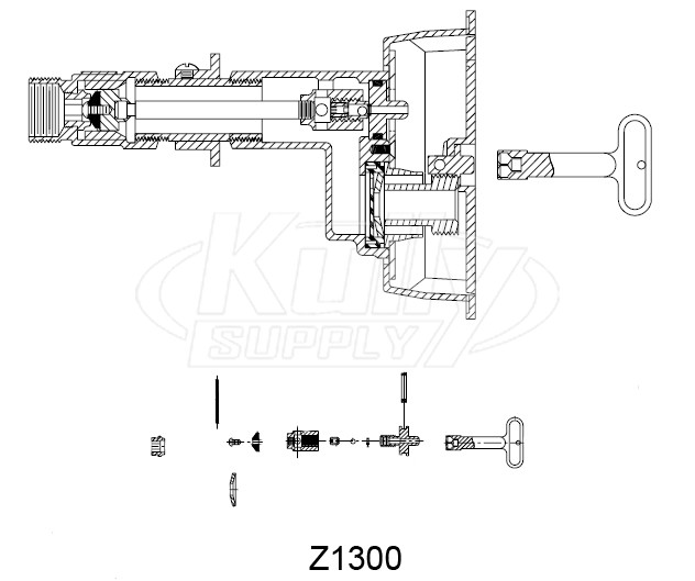 Zurn HYD-RK-Z1300-10 Hydrant Repair Kit 66955-201-9 for Z1300 and