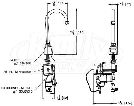 Zurn Z6920-XL-GEN EcoVantage Hydro Generator Faucet | ZurnProducts.com