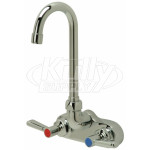 Zurn Z812A1-XL-TWM-15F AquaSpec 4" Centerset Wall Mount Faucet